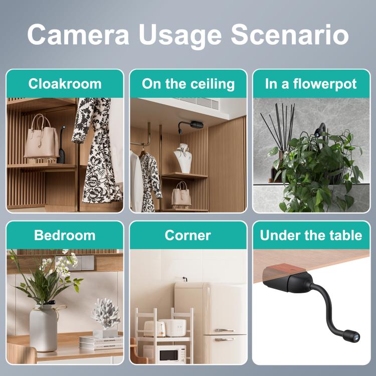 QJ700 1080P HD WiFi Panoramic 360-degree Snake Tube Camera, Support Motion Detection QJ700 1080P HD WiFi Panoramic 360-degree Snake Tube Camera, Support Motion Detection